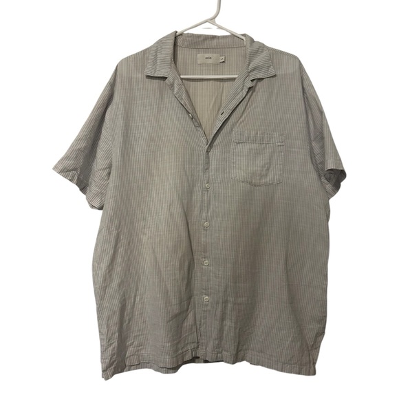 Onia Mens Oversized Cotton Button Up Shirt Size Large - Picture 1 of 5